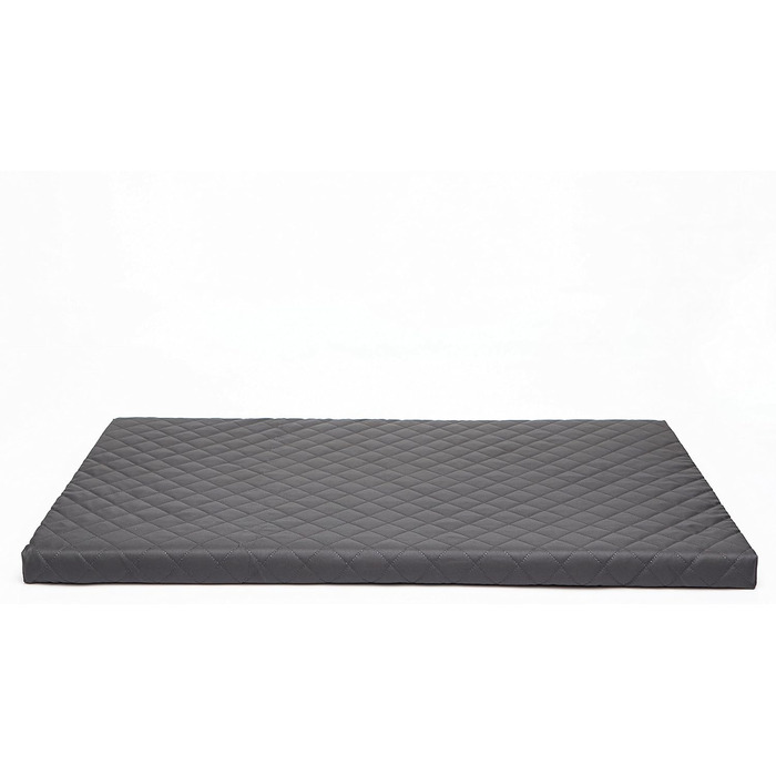 Крісло-лежанка для собак XL, 93x62 см, чорний Eco-шкіра, з м'яким матрацом