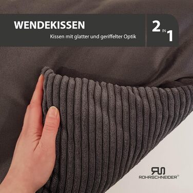 Крісло-лежанка для собак (55x42 см) з подушкою, Cordstoff, сіре, з пакетиками для відходів