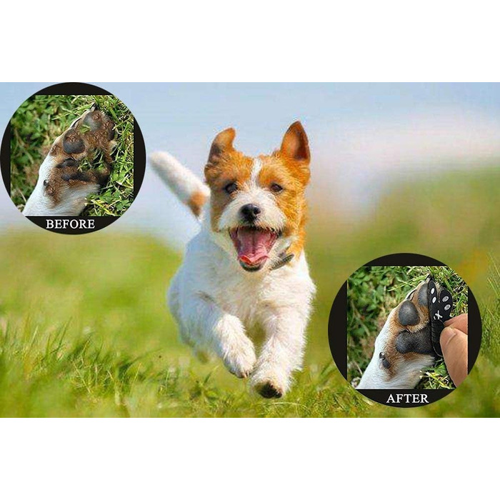 Захист лап для собак Anti-Rutsch: 40 шт. Силіконові наклейки проти ковзання, XXL (6.3*7см, 27.1-36кг)