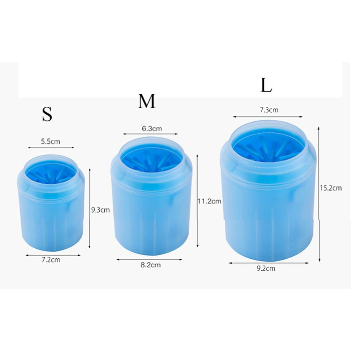 Мийка для лап собаки, очищувач лап для собак і котів, силіконовий стаканчик для миття лап, помаранчевий