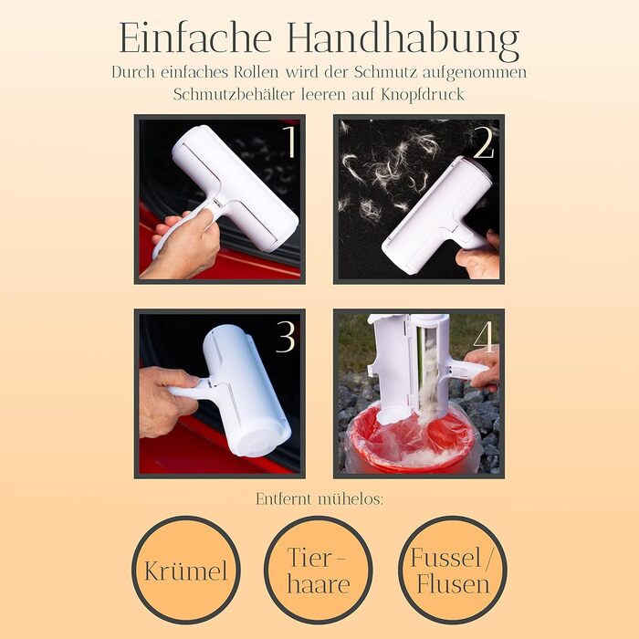 Набір для грумінгу тварин: щітка для собак, котів, XL роликовий збирач ворсу та щипці для видалення кліщів. Підходить для короткої та довгої шерсті, для тварин будь-якого розміру. Ефективний видалення шерсті. Автоматичне видалення кліщів.