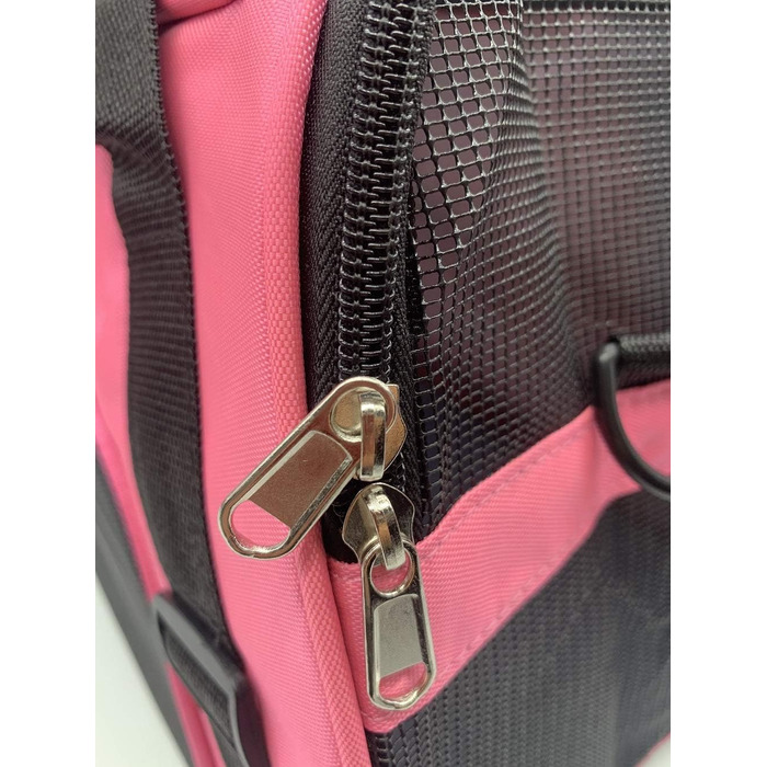 Транспортна сумка для тварин Tiyolat, схвалена авіакомпаніями, для котів та собак, рожева, 16.9'L x 8.9'W x 11.4'H