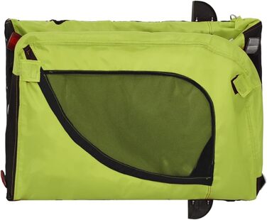 Причіп для велосипеда, переноска для собак, зелено-чорний, Oxford-тканина, сталь, 94018