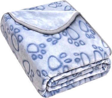 М'яка ковдра для собак та котів, 200x150 см, блакитна. Захист дивану, ковдра для подорожей.