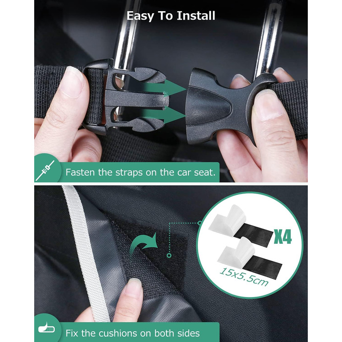 Захист для багажника автомобіля Oasser для собак, 185x103x34 см, універсальний, 600D, з боковим та захистом для краю вантажного отвору, водонепроникний, стійкий до подряпин, неслизький