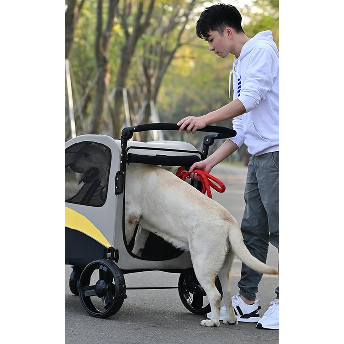 Візок для собак та котів 2-в-1 Boxer SmartSpace Concept: великий об'єм, матеріал Oxford 600D, вантажопідйомність до 60 кг