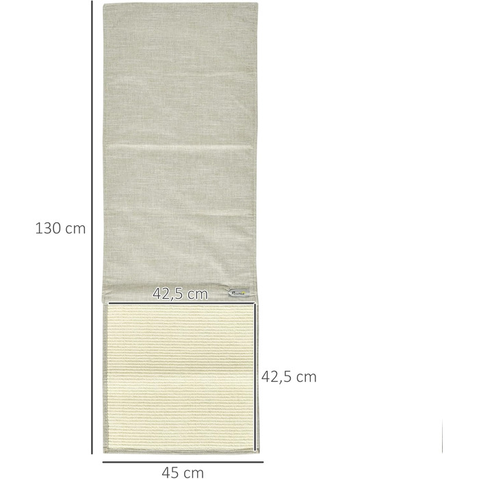 Килимок для котів PawHut 2 шт. 130x45 см, сизаль, захист від подряпин для дивану, меблів, дверей (бежевий+сірий)