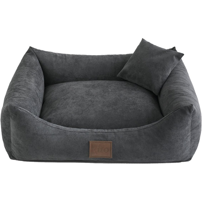 Лежак для собак Sofa Sun 80x60 см, коричневий – 6 розмірів, 4 кольори, м'яке собаче ліжко, килимок, диван, корзина