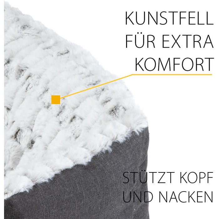 М'яке ліжко для собак та котів Ferplast - зручне та миюче, 91 x 72 x 19 см