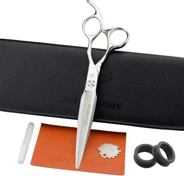 Швейцарська професійна ножиці для грумінгу домашніх тварин, 7 дюймів (21 см). Ідеально для собак та котів.