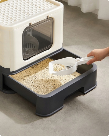 Закритий лоток-туалет для котів Feandrea від Songimcs, 54,3 см x 42,5 см x 37,8 см