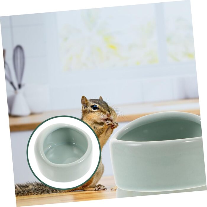 Набір мисок для хом'яків та дрібних тварин Ipetboom (2 шт.) - білий, миска для води та корму, аксесуари для домашніх тварин
