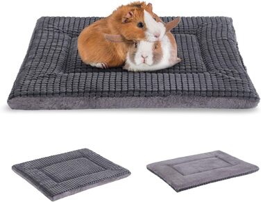 Ортопедичний лежак для собак BVAGSS, миючий, м'який, теплий, для собак маленьких, середніх та великих порід, 76x50x4 см, сірий