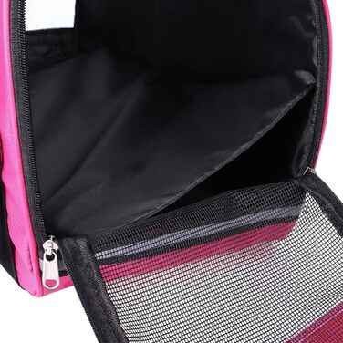 Транспортна сумка для собак і котів Haozaikeji: дихаюча, складана, велика (50x33x22 см) та маленька (40x30x20 см), рожева