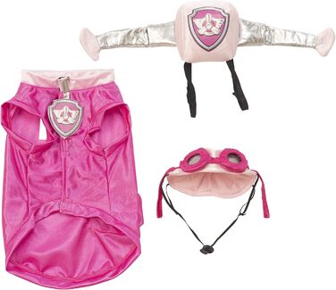 Костюм Патруль Рубіс: Пожежний капітан для собак, рожевий, розмір M