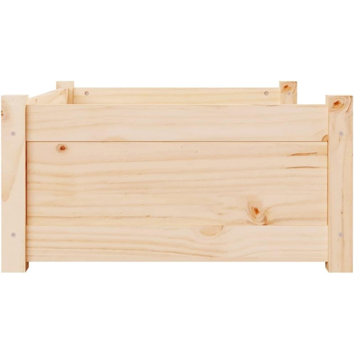 Собаче ліжко біле з масиву сосни, 75.5x55.5x28 см - VidaXL