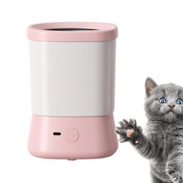 Очисник лап для собак, 2 швидкості, вологостійкий, для ванни для ніг, вдома, у подорожах, на вихідних, для щоденних прогулянок, рожевий