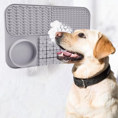 Килимок для годування собак, інтерактивна іграшка-пазл, сірий | Килимок для корму собак, килимок для іграшок, матеріал - сірий | Аксесуар для собак
