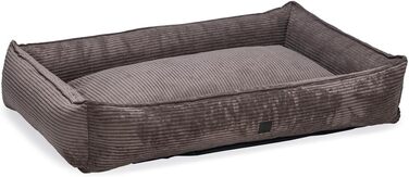 Собаче ліжко Hundebett Lotte Ribbed, коричневе, 120x80x23 см