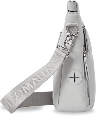 Сумка для собак Deluxe: багатофункціональна сумка через плече з кишенькою для ласощів, сумкою для прогулянок, сумкою для корму, диспенсером для пакетів та магнітною застібкою - ідеальна для прогулянок та тренувань (Сіра)