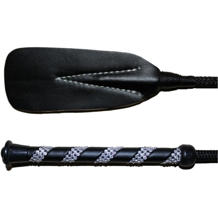 Наїзницька батогом для коней Jump Bat 18 дюймів з декором зі стразів. Кольори: чорний, синій, зелений, фуксія, рожевий, фіолетовий, червоний, жовтий