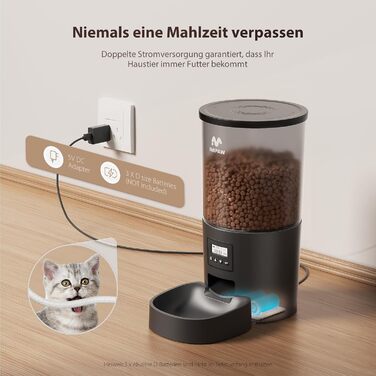 Автомат годівлі для котів IMIPAW 5G WiFi, з керуванням через додаток, для котів та собак