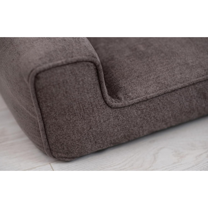 Собаче ліжко Sofi Grosse - м'яке, миється, з поліуретану, для собак середніх та маленьких порід (XXL, 130x100 см, коричневе)