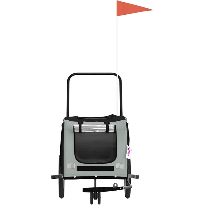 Фарм-причіп для собак Gecheer: міцний каркас з заліза, Oxford-тканина, дах з ПВХ для безпечних та комфортних поїздок