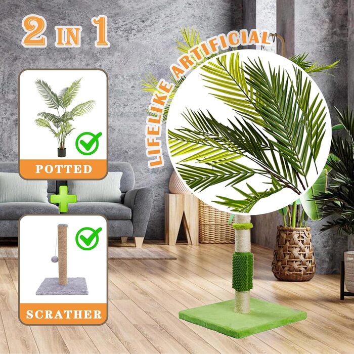 Драбина для котів MeowHomm з сизалю: кігтеточка, сходи, іграшки для котів, 101.6 см