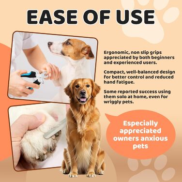 Набір для догляду за собаками: щітка та інструмент для стрижки нігтів. Безпечний набір для грумінгу собак, котів, кроликів та морських свинок. Чорний колір