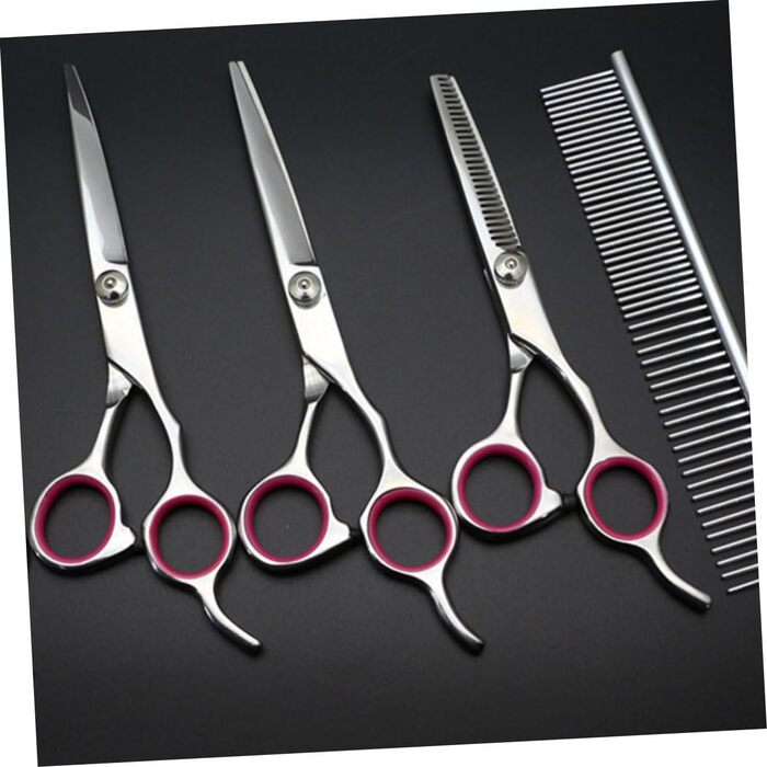 Набір для стрижки домашніх тварин BESPORTBLE: професійний комплект з ножицями, тримером для зубів та гребінцем для собак та котів. Безпечний та довговічний набір для грумінгу.