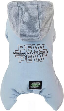 Зимовий теплий комбінезон для собак - водонепроникний, вітростійкий, для маленьких собак та котів (S, світло-блакитний)