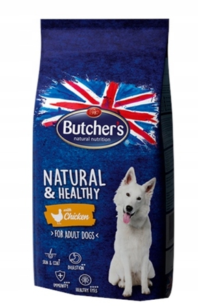 Натуральний та здоровий корм для собак Butcher's з куркою, 15 кг