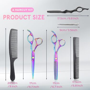 Набір професійних перукарських ножиць JASON - 6.5' (для перукарів та початківців)