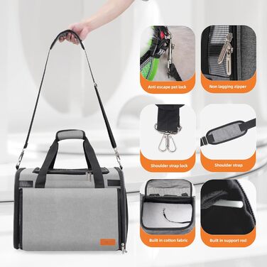 Рюкзак-переноска для кота TWDEPART (Сірий)