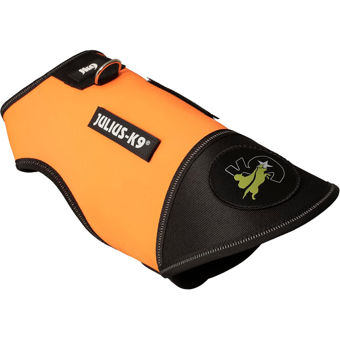 Одяг для собак Julius-K9 IDC Neopren Baby 2 чорного та UV-оранжевого кольору