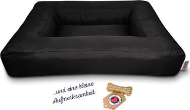 Ліжко для собак Tante Hilde Düne XXL 88x70 см, сіре, міцне, знімний чохол, для середніх порід (бігль, французький бульдог)
