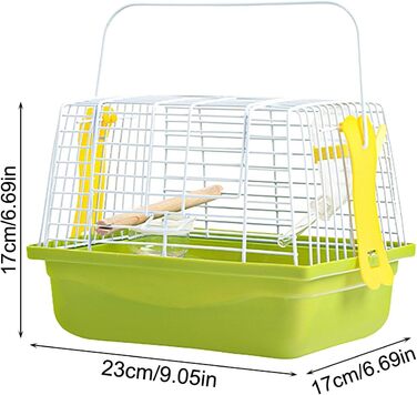 Клітка для птахів та дрібних тварин Vogelkäfig з ручкою: переносний варіант для папуг, синиць та інших