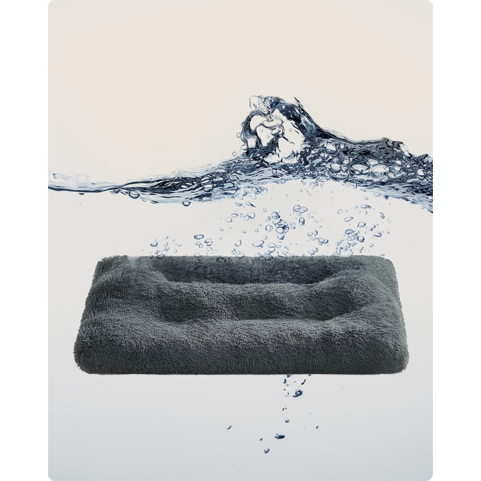 Ліжко для собак Feandrea, м'який килимок для собак, довгий плюш, 122 x 74 см, м'яка підкладка, можна прати, багатофункціональне, PGW204K01 (L 122 x B 74 x H 10 см, темно-сірий)