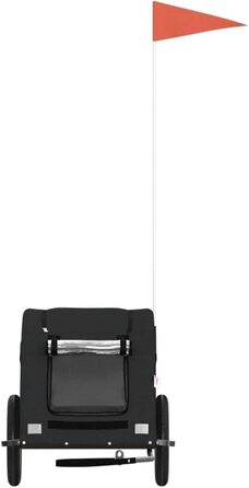 Причіп для собак Oxford, 124x53x53 см, чорний - універсальний для маленьких та великих тварин