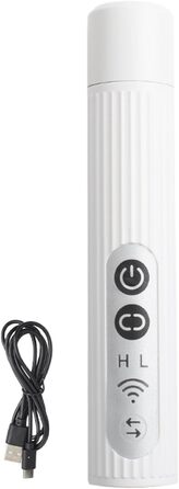 Шліфувальник для собачих кігтів | 3-ступеневий акумуляторний портативний шліфувальник кігтів з LED | Компактний інструмент для догляду за кігтями - для дорослих, сім'ї, друзів, жінок та чоловіків (білий)