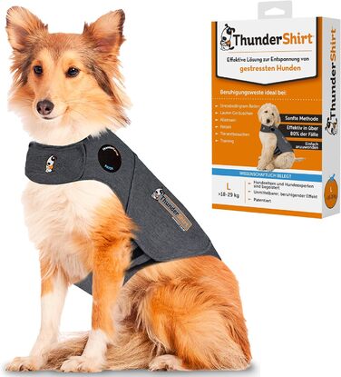 Мантія для собак Petlife Thundershirt, розмір L, сіра