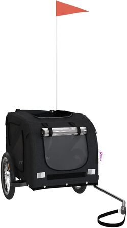 Фарм-причіп для собак Gecheer: міцний каркас з заліза, оксфордська тканина, дах з ПВХ, для безпечних та комфортних поїздок з домашніми тваринами