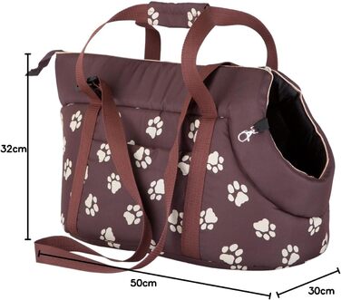 Сумка-переноска для собак та котів Hobbydog TORBWL4, 32 x 30 x 50 см, коричнева