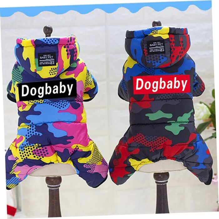 Зимова куртка для собак BESPORTBLE, водонепроникна, камуфляж, XL, для активного відпочинку