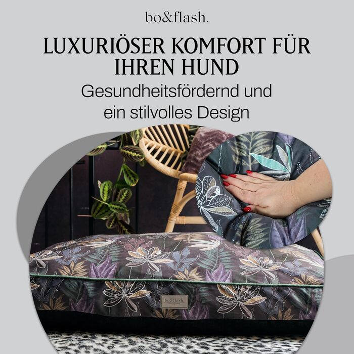 Аттіас Hundekissen: Лежанка для собак, зручна та стильна, з неслизьким покриттям (M, Max)