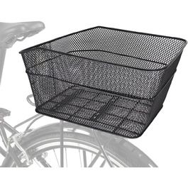 Металевий задній кошик для велосипеда, великий, стабільний, з аксесуарами для монтажу. Підходить для собак, покупок, пікніків, шкільних рюкзаків. Модель L2