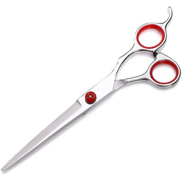 Набір професійних ножиць для грумінгу домашніх тварин, 18 см, для собак та котів, нержавіюча сталь, фіолетовий (Red Rot)