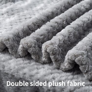 SLSON Ковдри для собак та котів, 70x100 см (сірий та білий) - м'які, двосторонні, для дому та подорожей