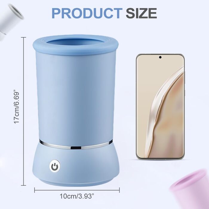 Автоматичний очисник лап для собак, електричний, USB, силіконова щітка, 360°, для собак та котів (білий)